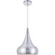 Circa 1 Light 11.5 inch Burnished Nickel Pendant Ceiling Light