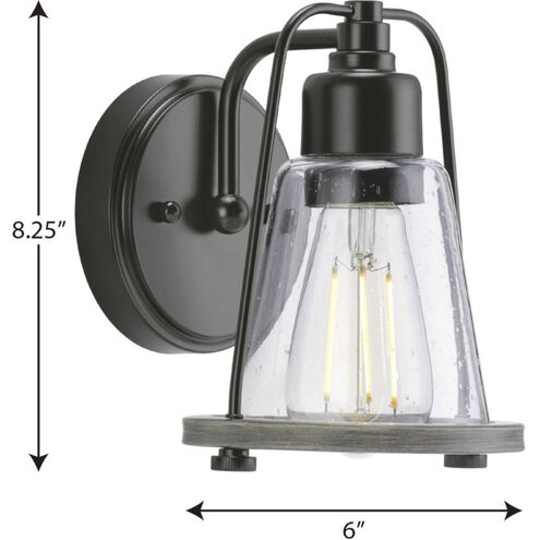 Conway 1 Light 6 inch Matte Black Bath Vanity Wall Light