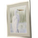 Dreams of Egret Blue and Green and White Framed Art