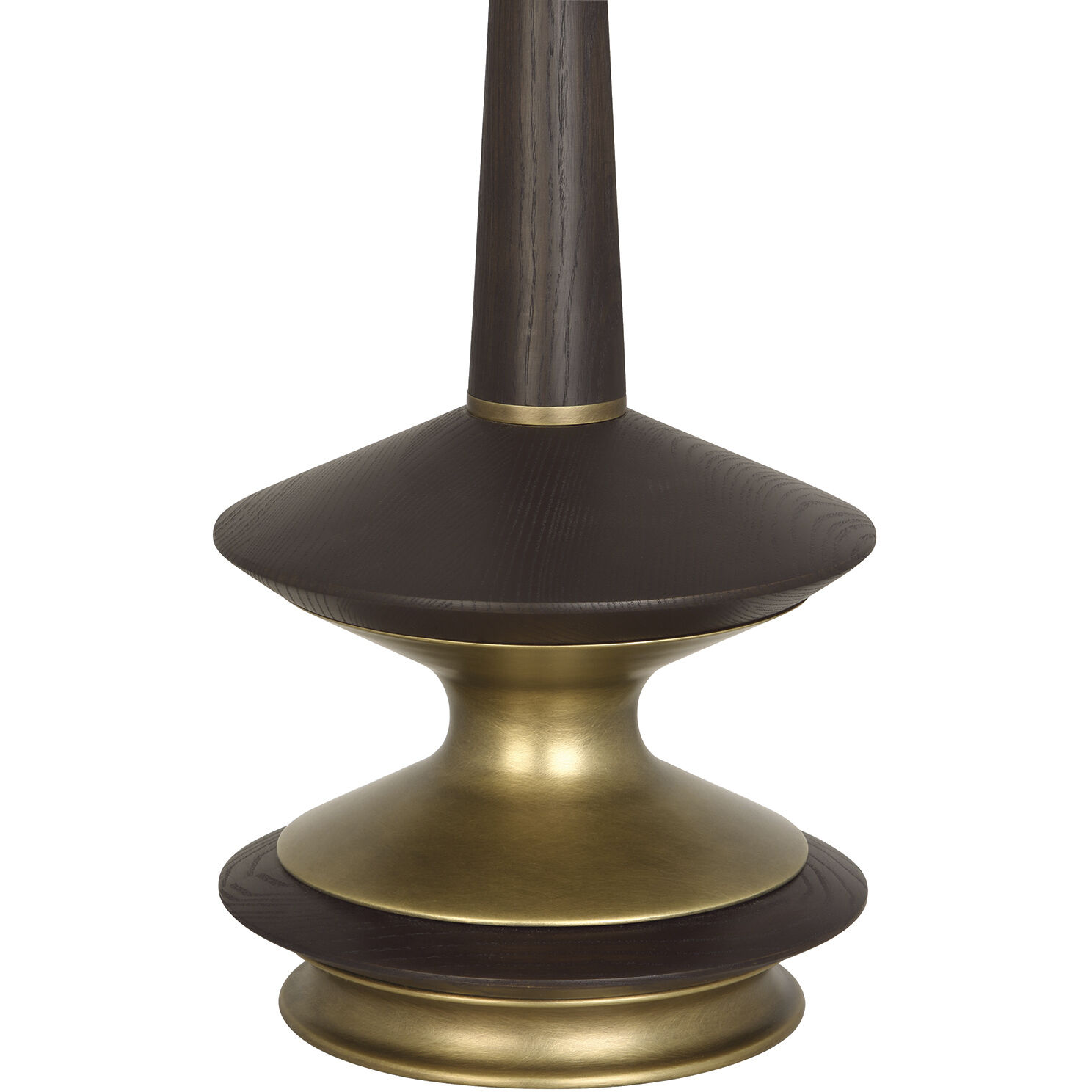 Fletcher 35 inch 150 watt Dark Walnut with Warm Brass Table Lamp Portable Light