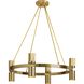 Cerelia 8 Light 24 inch Aged Brass Chandelier Ceiling Light