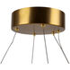 Camila LED 19 inch Brushed Brass Chandelier Ceiling Light