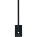 Mako LED 22 inch Black Outdoor Wall Light in 3500K