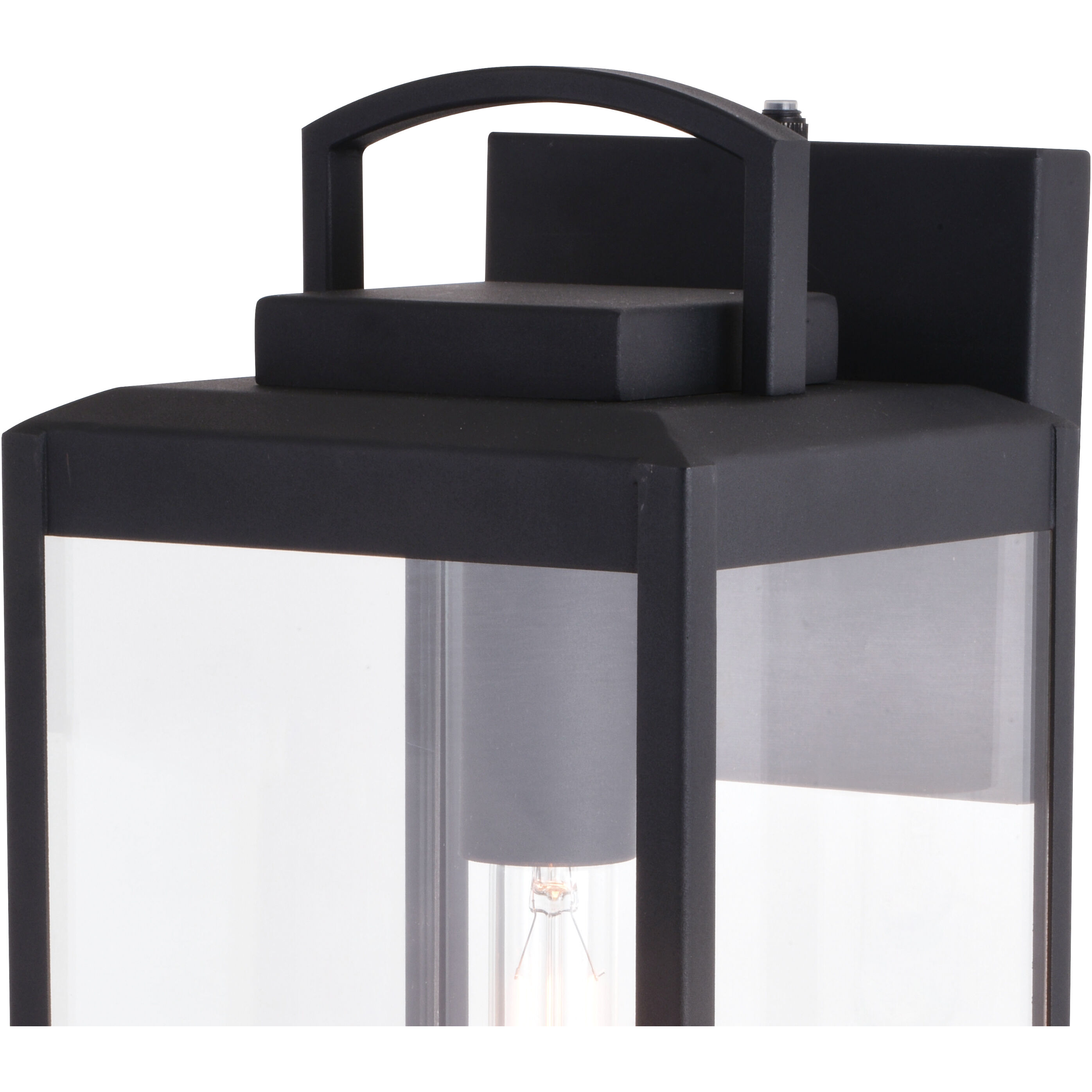 Kinzie LED 19 inch Textured Black Outdoor Wall