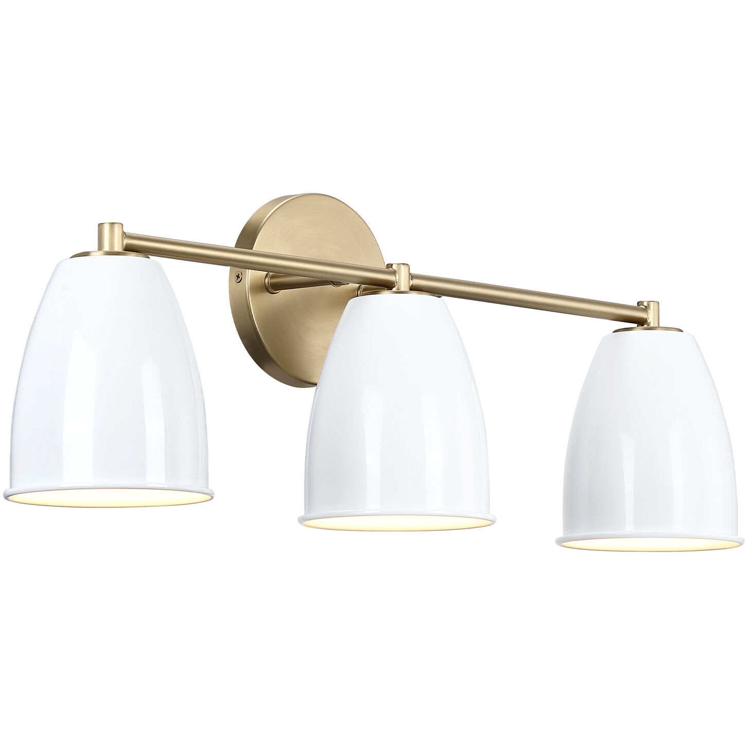 Biba 3 Light 24 inch Brushed Gold Vanity Light Wall Light