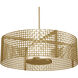 Tweed 4 Light 35.9 inch Gilded Brass Chandelier Ceiling Light, Drum