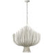 Chapman & Myers Astra LED 31.75 inch Waxed Plaster Sculpted Chandelier Ceiling Light