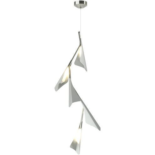 Plume LED 15.1 inch Sterling and Vintage Platinum Pendant Ceiling Light in Sterling/Vintage Platinum