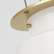 Ray Booth Elias LED 9 inch Antique-Burnished Brass Floating Pendant Ceiling Light