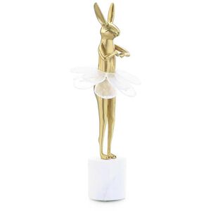 Ballerina Bunny 16 X 6.5 inch Sculpture, on Marble Base, I