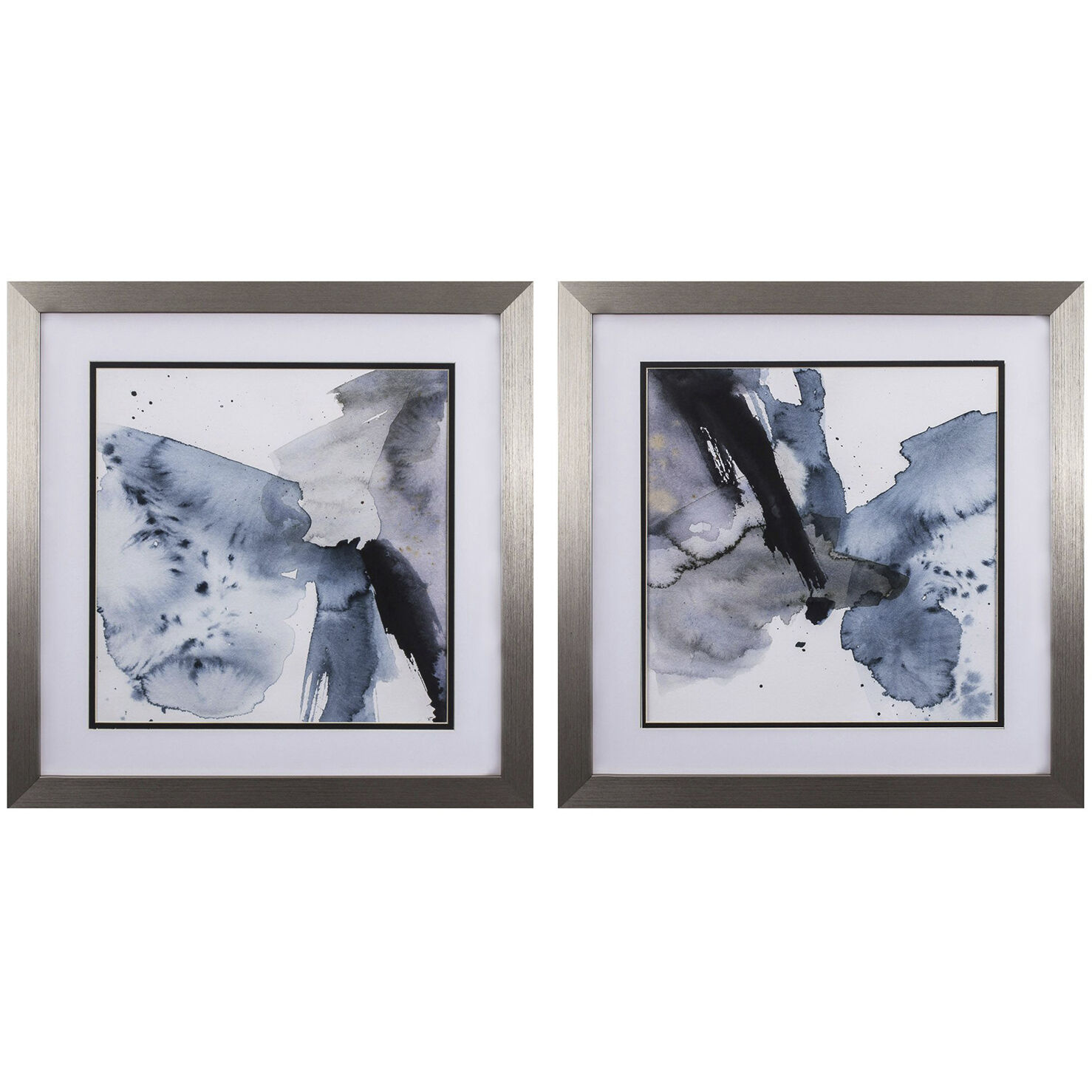 Abstract Blue and Gray Framed Art, Propac
