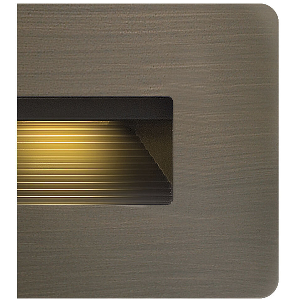 Hardy Island Luna 120v 4.00 watt Matte Bronze Landscape Step Light in 2700K, Horizontal