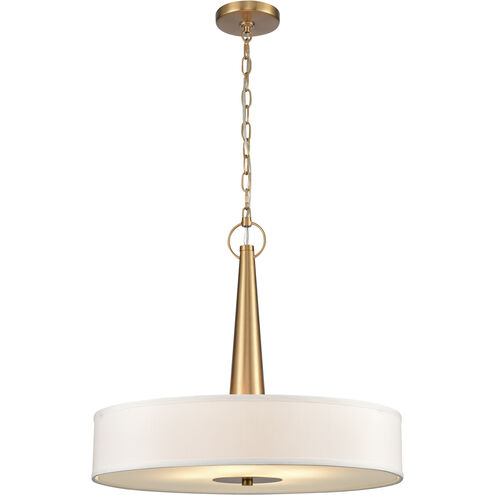 Leo 4 Light 22 inch Brushed Gold Pendant Ceiling Light