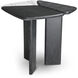 Brinton 21.26 X 21.26 inch Charcoal Grey Crown Solid Wood and White Marble Side Table
