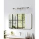 Bedminster 4 Light 30.5 inch Brushed Nickel Vanity Light Wall Light