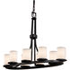 Textile LED 16 inch Brushed Nickel Chandelier Ceiling Light