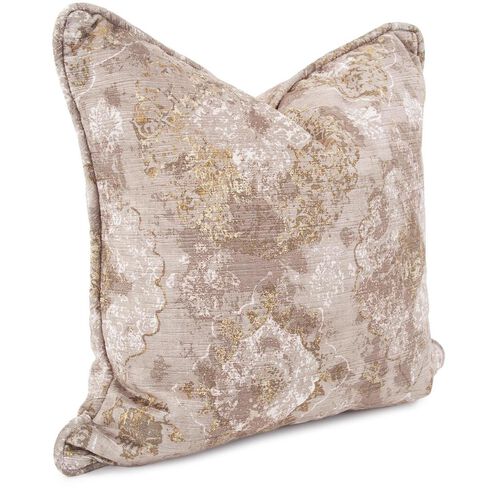 Baroque 24 inch Taupe Pillow