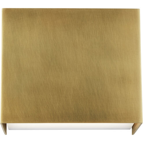 Sean Lavin Brompton LED Natural Brass ADA Wall Sconce Wall Light, Integrated LED