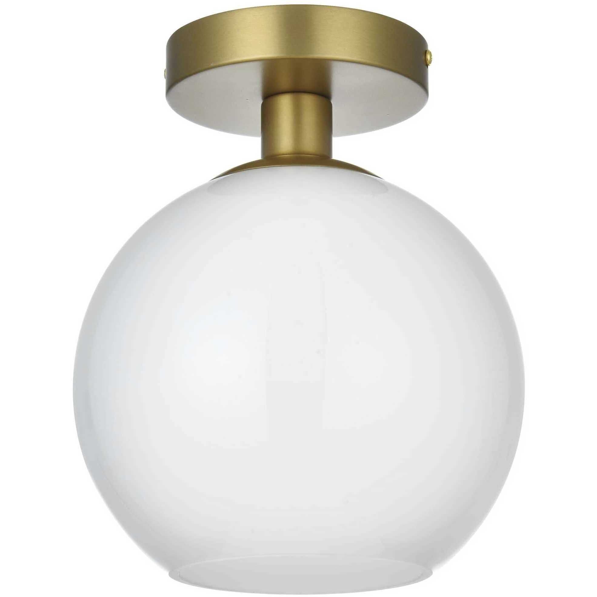 Baxter 1 Light 8 inch Satin Gold Flush Mount Ceiling Light