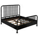 Bachelor Hand Rubbed Black Bed, Eastern King