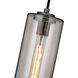 Union Square 6 Light 30.75 inch Graphite Chandelier Ceiling Light, Smoke Glass
