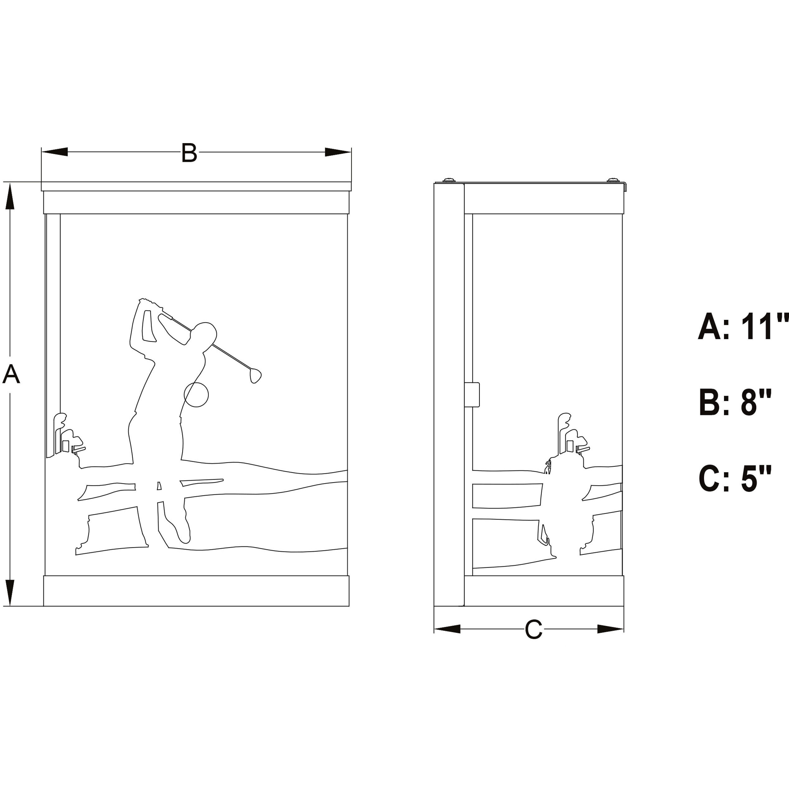 Links 1 Light 11 inch Black Indoor-Outdoor Wall Light