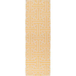 Archive 96 X 30 inch Mustard, Khaki Rug
