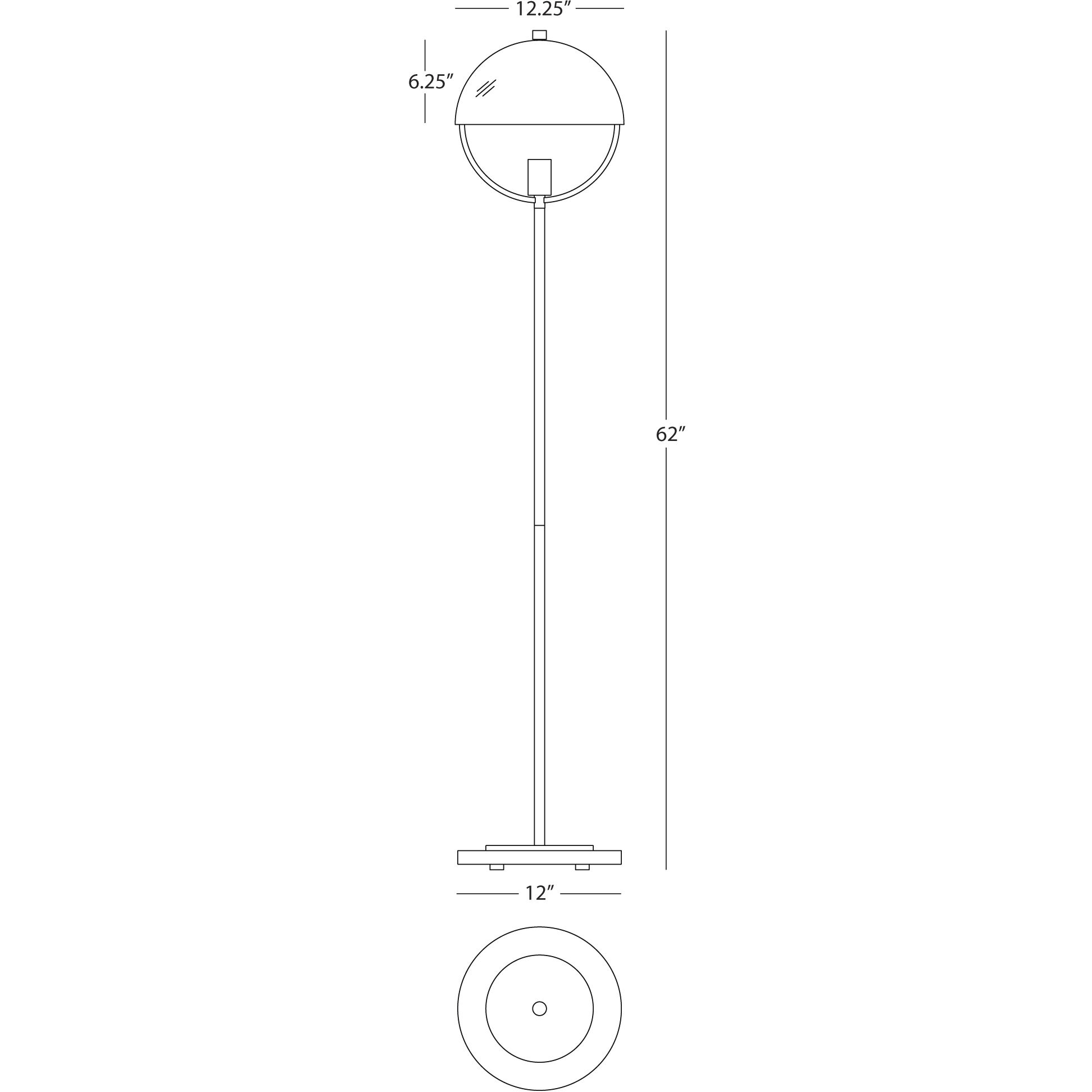 Mavisten Edition Copernica 62 inch 13.00 watt Lacquered Burnished Brass Floor Lamp Portable Light