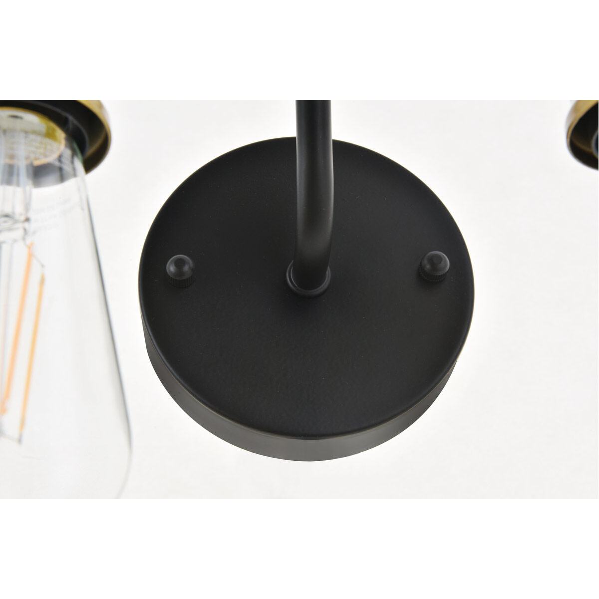 Serif 4 Light 22 inch Brass and Black Wall Sconce Wall Light