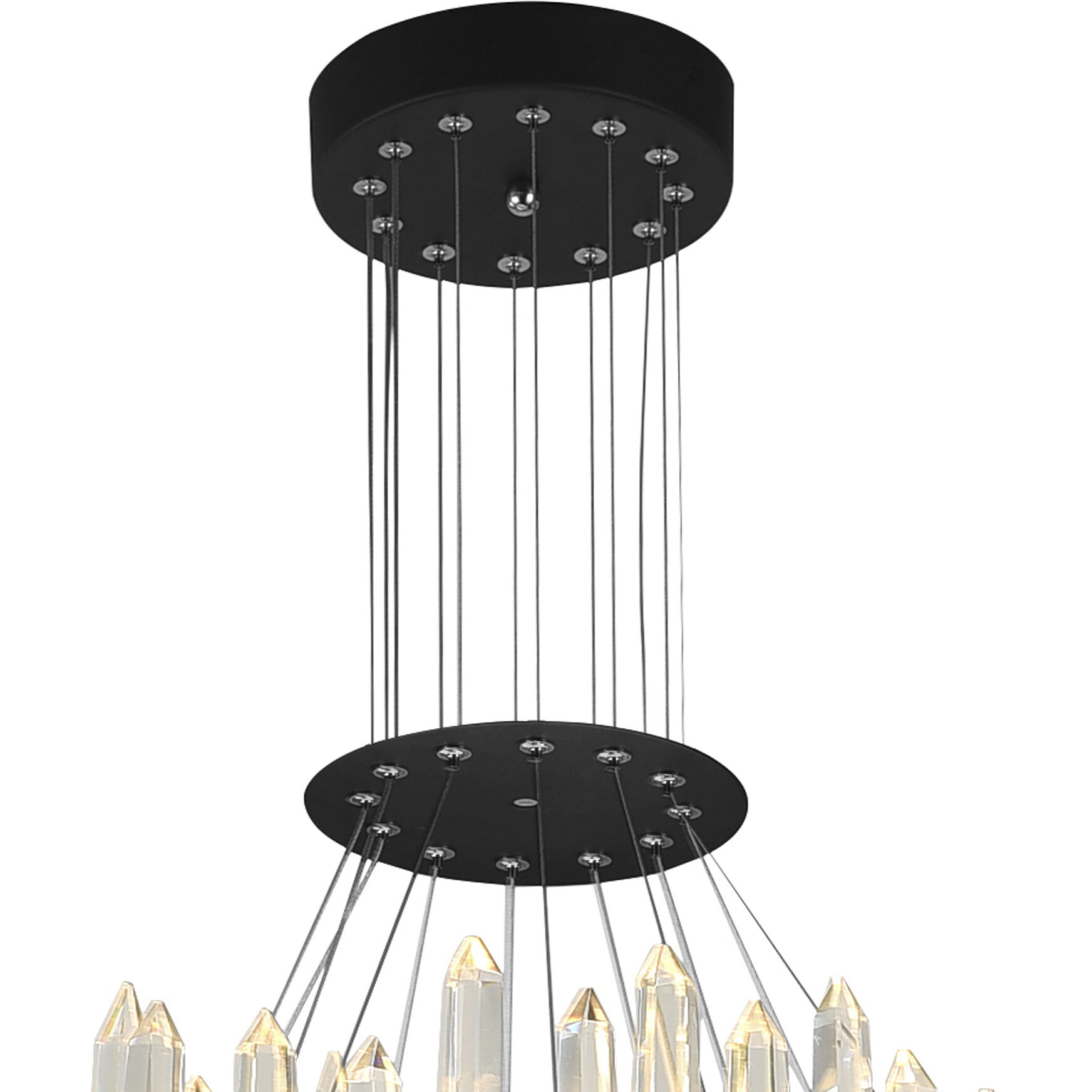 Juliette LED 32 inch Black Up Chandelier Ceiling Light
