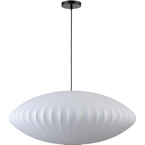 Lys 1 Light 32 inch White Pendant Light Ceiling Light, Large