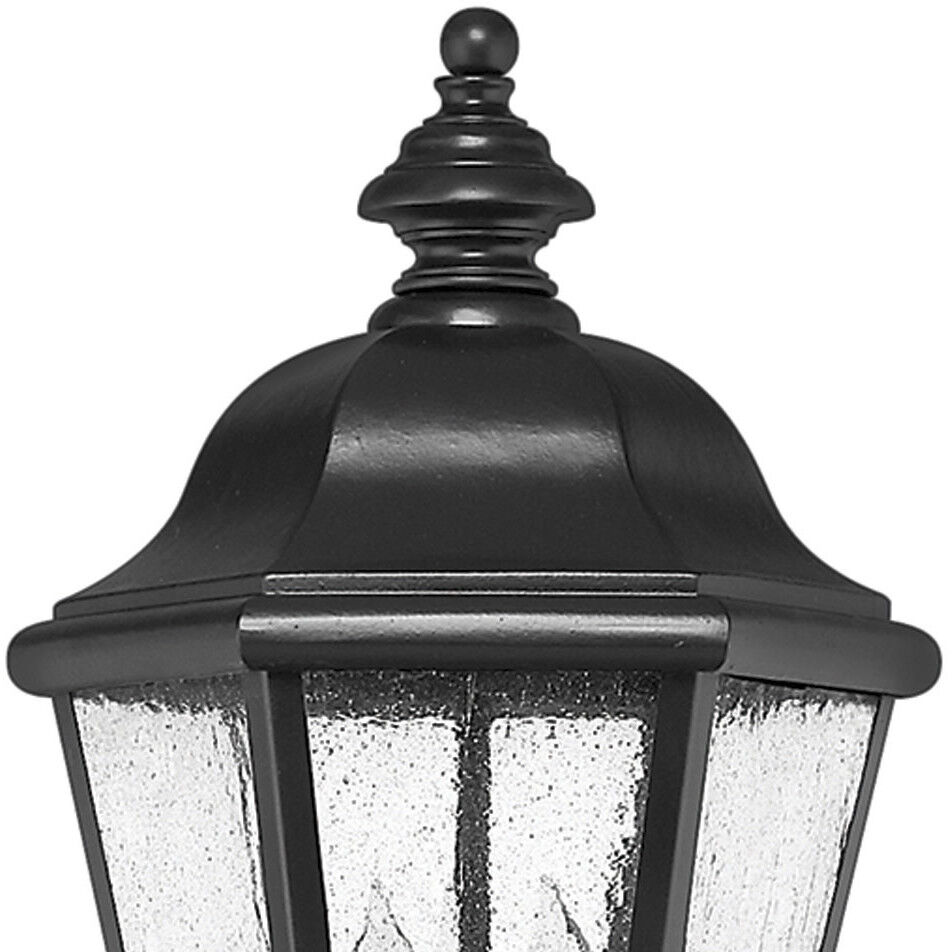 Estate Series Edgewater 3 Light 21.25 inch Black Outdoor Post Mount Lantern in Non-LED