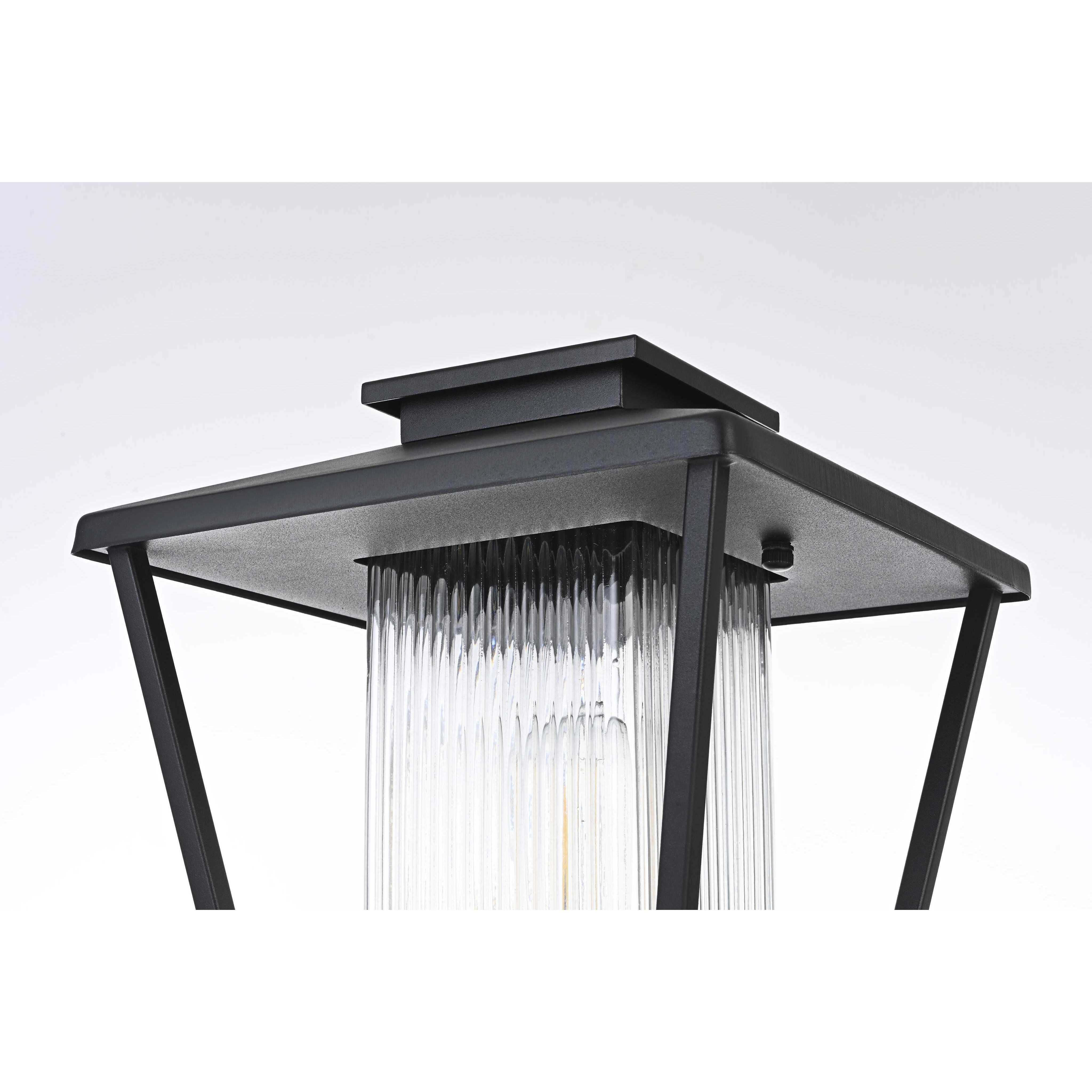 Gaul 1 Light 17 inch Black Outdoor Post Light