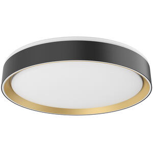 Essex 15.75 inch Black and Gold Flush Mount Ceiling Light