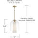 Liz 1 Light 12 inch Aged Brass Pendant Ceiling Light