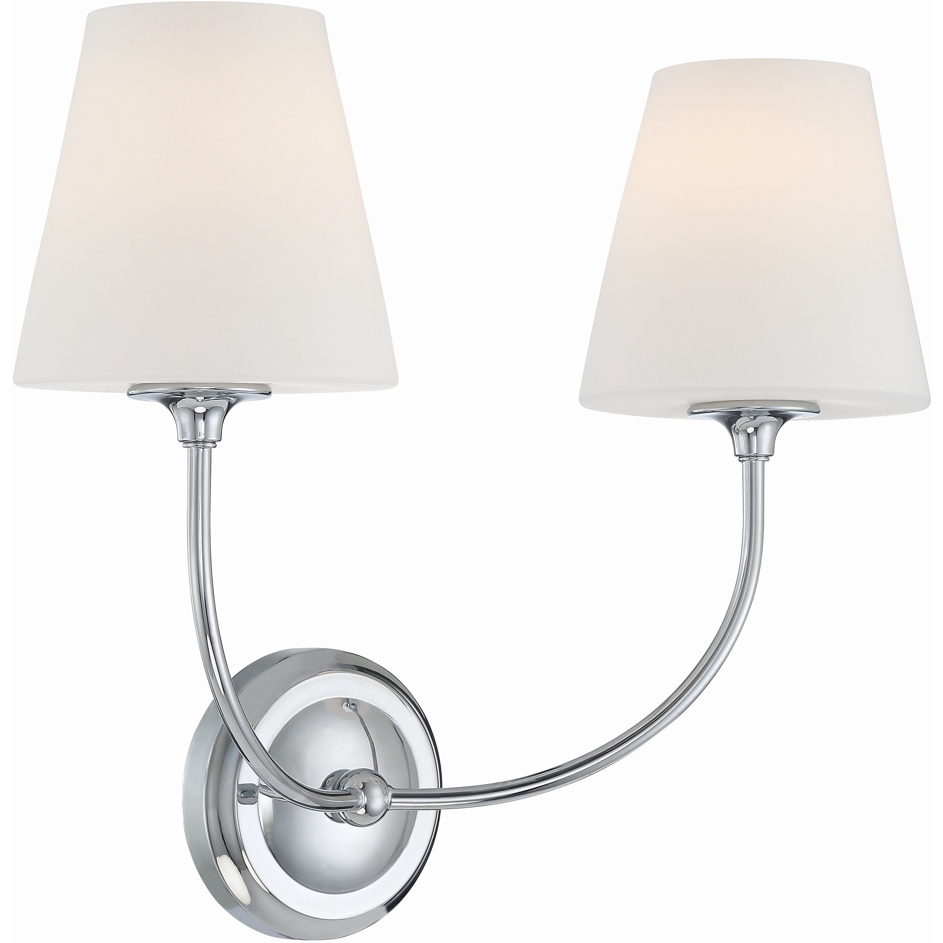 Sylvan Bath Wall Light in Polished Chrome