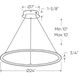 Circa 1 Light 23.6 inch White Pendant Ceiling Light