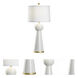 Bianco 25 inch 100.00 watt White/Cream Table Lamp Portable Light
