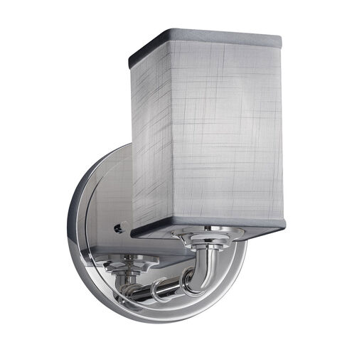 Textile LED 6 inch Polished Chrome Wall Sconce Wall Light
