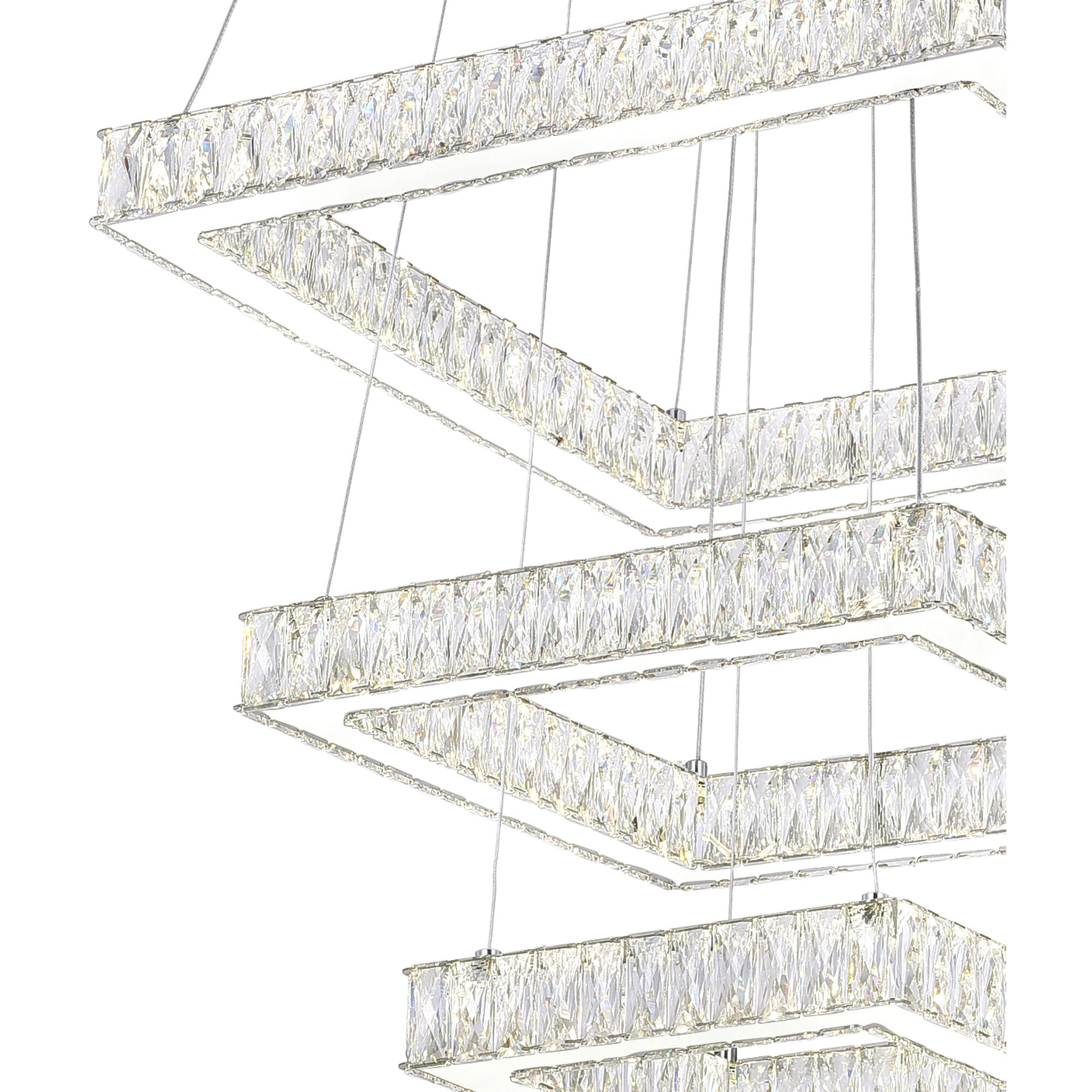 Florence LED 21 inch Chrome Chandelier Ceiling Light