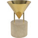 Versus 14.75 inch 60 watt Patina Brass Table Lamp Portable Light in Brass Shade