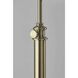 Barton 57 inch 100.00 watt Antique Brass Floor Lamp Portable Light, Simplee Adesso 
