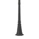 Central Square 3 Light 91 inch Textured Matte Black Outdoor Post Light
