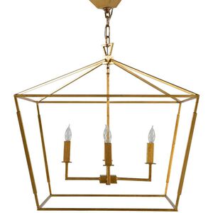 Adler 4 Light 24.25 inch Vintage Gold Chandelier Ceiling Light