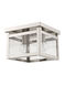 Milford 2 Light 8 inch Brushed Nickel Flush Mount Ceiling Light