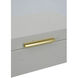 Anita White Faux and Gold Decorative Storage Box