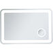 Lux 40 X 27 inch Glossy White Lighted Wall Mirror