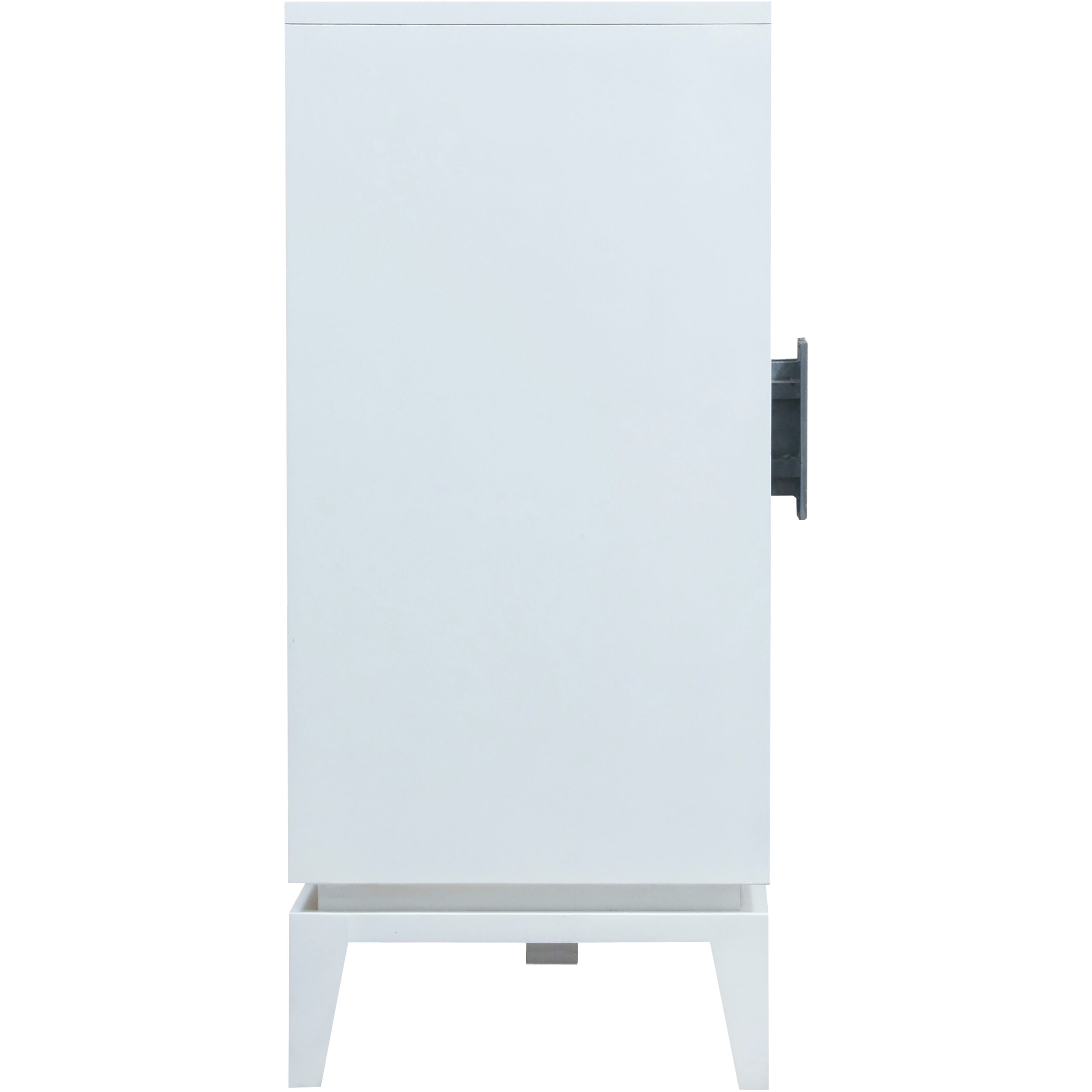 Asanso White with Blue and Silver Credenza, 4 Door