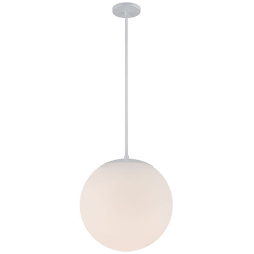 Niveous LED 13.75 inch White Pendant Ceiling Light in 3000K, dweLED