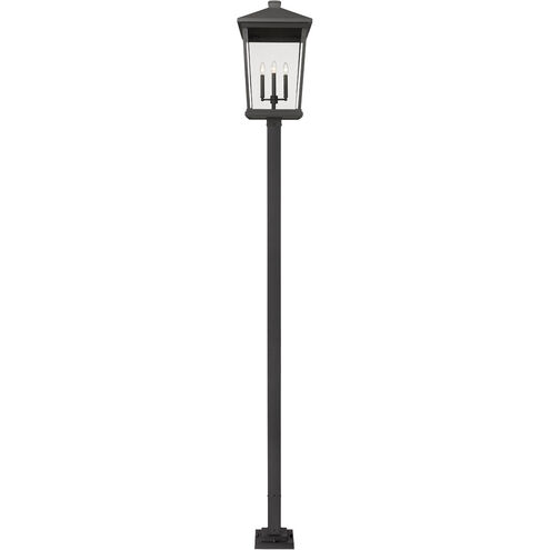 Beacon 4 Light 125 inch Black Outdoor Post Mounted Fixture